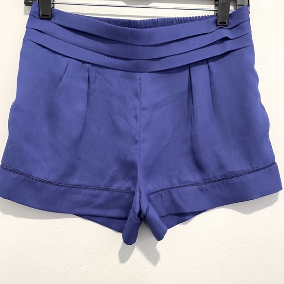 High waisted blue dressy shorts size small - Picture 1 of 4